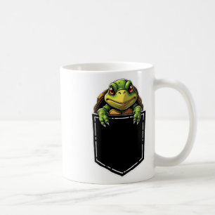 Mug Tortue Mignonne Dans La Poche Drôle Halloween tenu