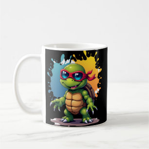 Mug Tortue Mignonne Portant Des Lunettes De Soleil Pei