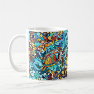 Mug Tortue mosaïque colorée