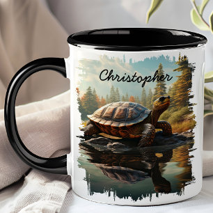 Mug Tortue par Reflection du lac Forest
