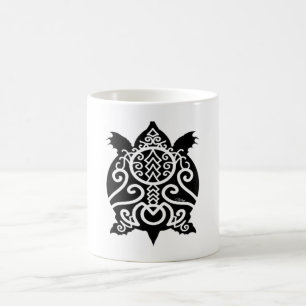 Mug Tortue Snapper Silhouette Noire