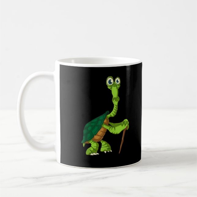 Mug Tortue tortue retraitée Fundy Tortue debout Reti (Gauche)