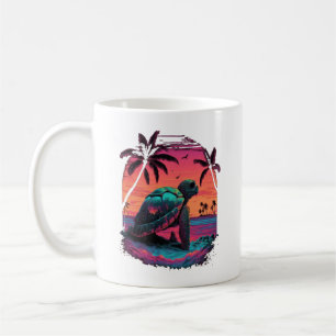 Mug Tortue Tortues de mer hawaïennes Plage d'Hawaï Cou