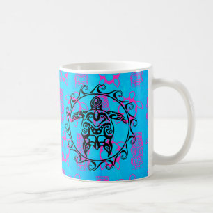 Mug Tortue tribale noire