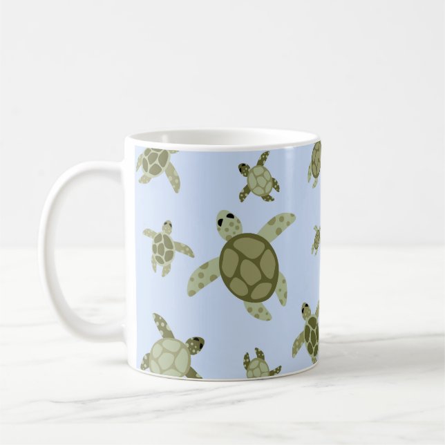 Mug Tortues de mer mignonnes (Gauche)