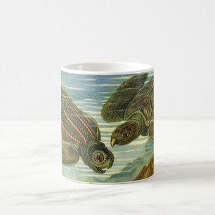Mug Tortues de mer vintages de Terre par Ernst Haeckel