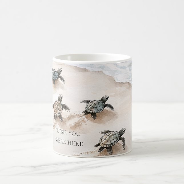 Mug Tortues marines de la côte de l'océan plage (Centre)