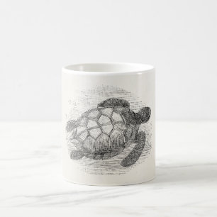 Mug Tortues marines personnalisées vintages de tortue