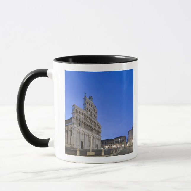 Mug Toscane, Lucques, Piazza San Michele à l'aube (Gauche)