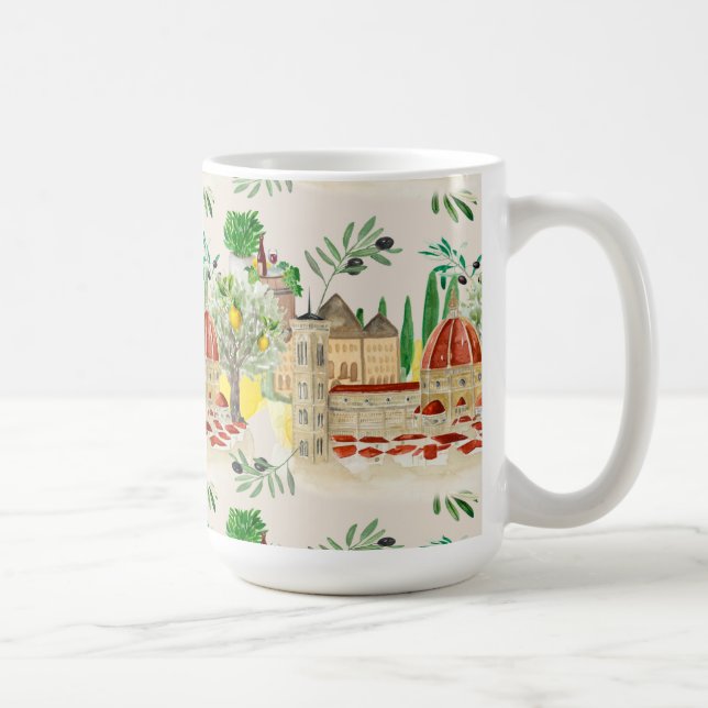 Mug Toscane, Toscane, Italie, olives, citrons, agrumes (Droite)