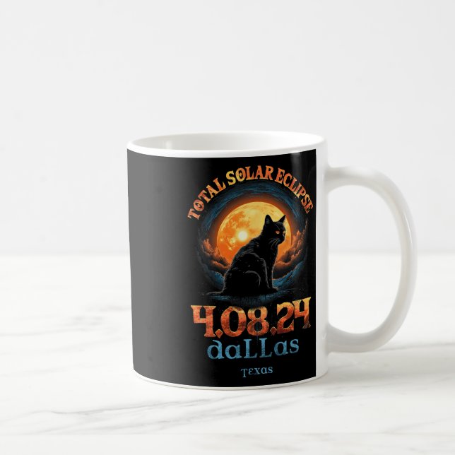Mug Total Solaire Eclipse 2024 Dallas Texas (Droite)