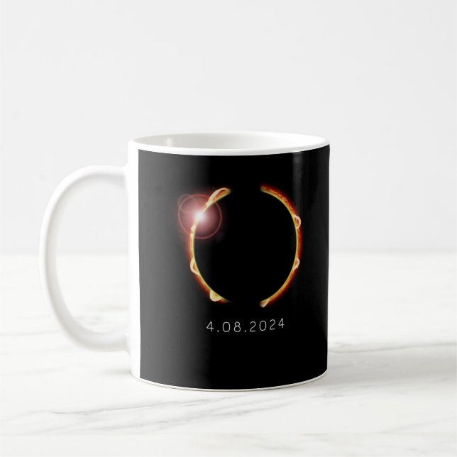 Mug Total Solaire Eclipse 8 avril 2024 (Gauche)