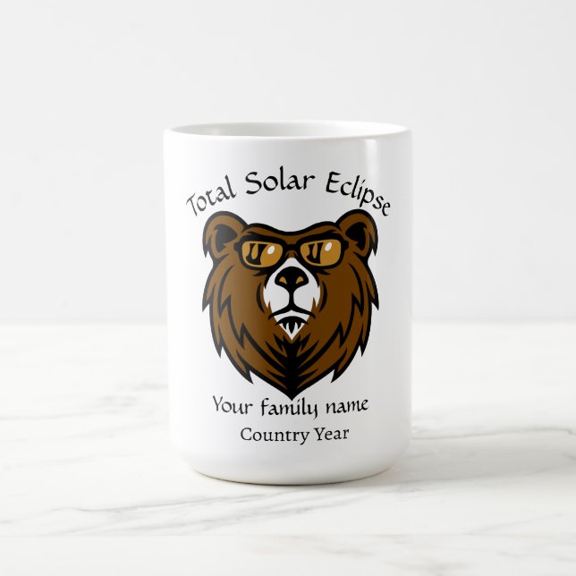 Mug Total Solar Eclipse Espagne 2026 personnalisé (Centre)