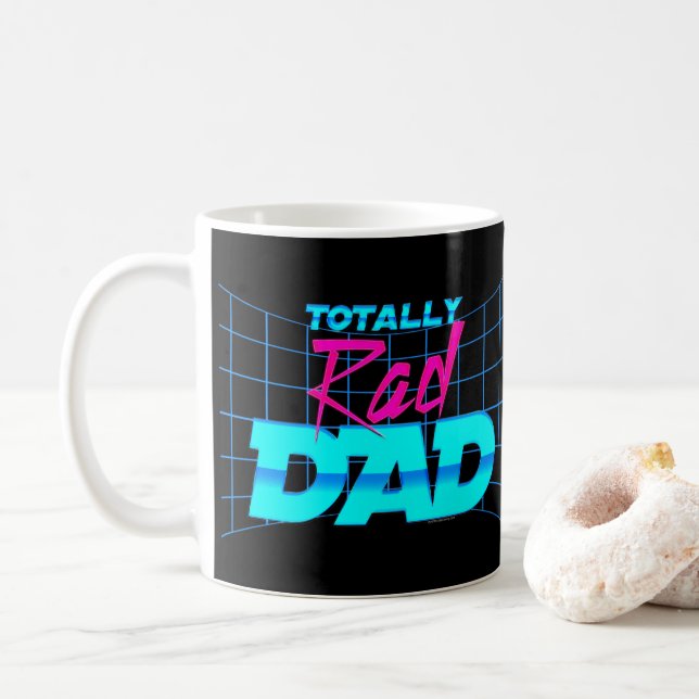 Mug Totalement cadeau drôle de la fête des pères 80s (Avec donut)