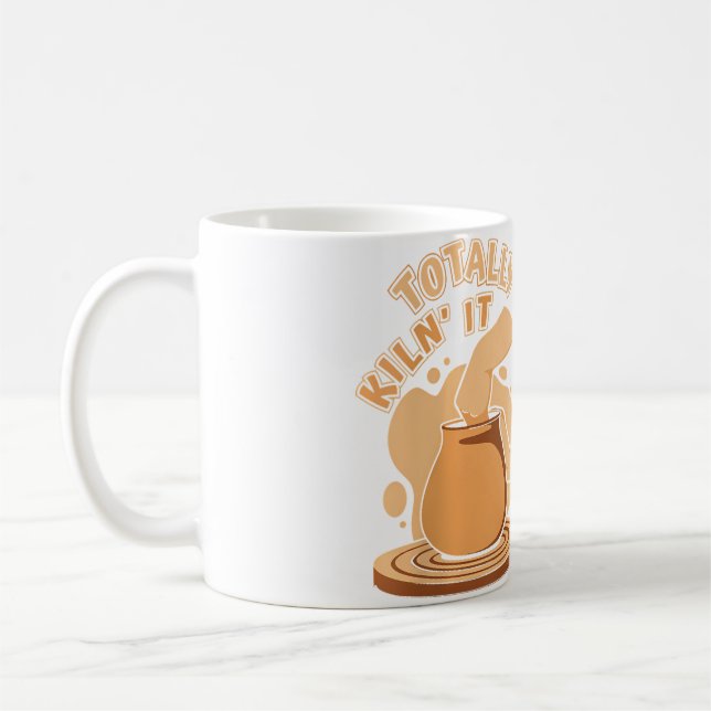 Mug Totalement Four Il Poterie Pro Roue Passionné Pote (Gauche)