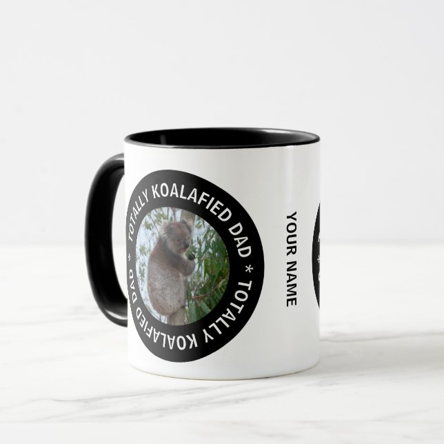 Mug Totalement Koalafied Papa Koala Cute Animal Austra (Devant gauche)