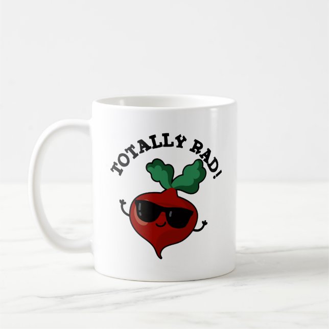 Mug Totalement Rad Funny Veggie Radish Pun (Gauche)