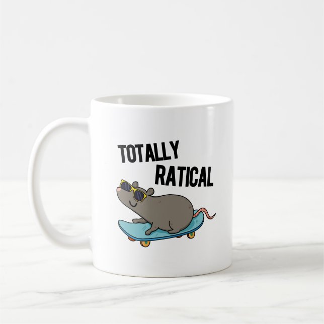 Mug Totalement Ratial Fatigué Rat Pun (Gauche)