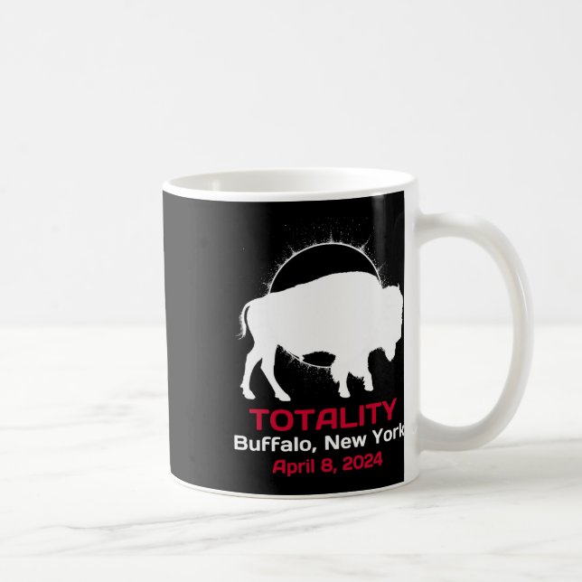 Mug Totalité de l'éclipse solaire de New York 8 avril  (Droite)