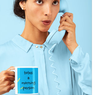 Mug Tote une personne matinale totalement amour matin