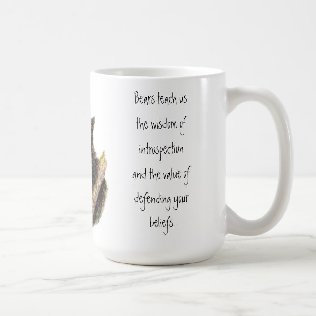 Mug Totem animal, Ours Nature, guide de l'esprit (Droite)