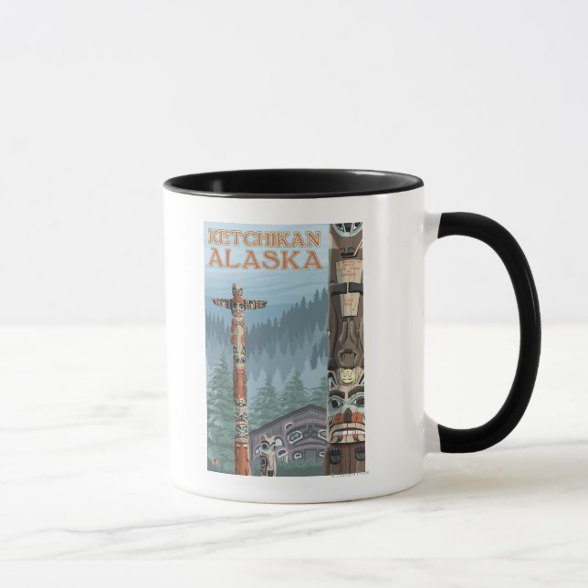Mug Totem de l'Alaska - Ketchikan, Alaska (Droite)