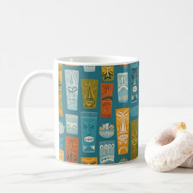 Mug Totems Tiki Rétro (Avec donut)