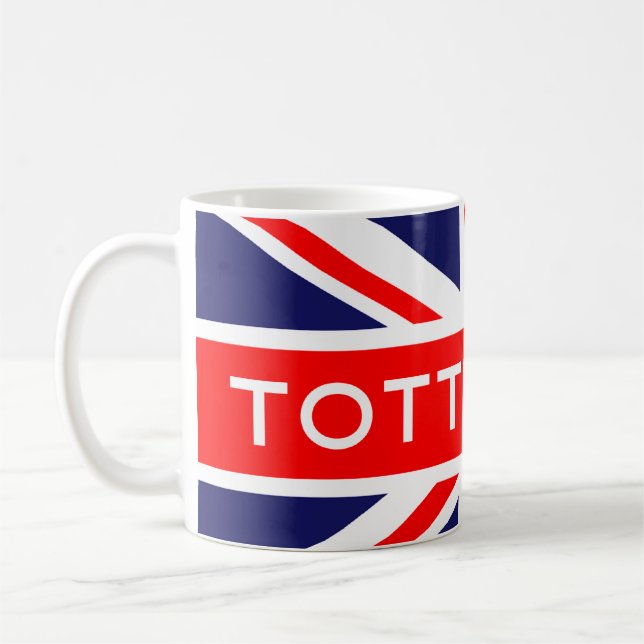 Mug Tottenham : Drapeau britannique (Gauche)