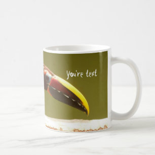 Mug Toucan fait sur commande d'aracari de vert