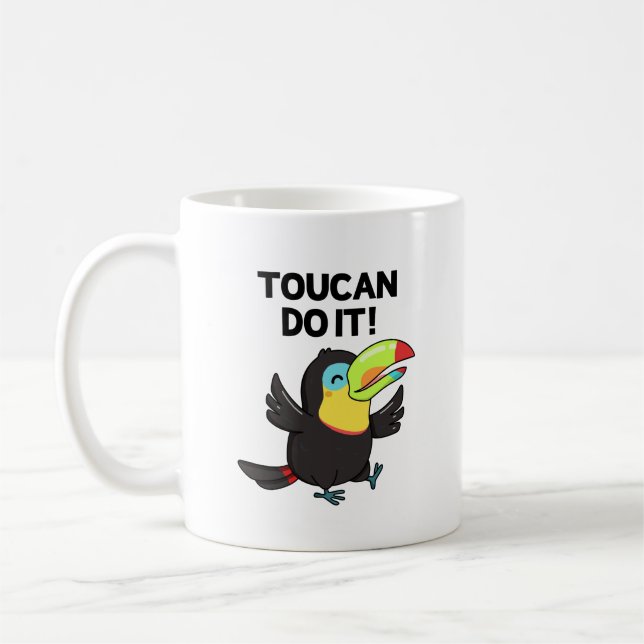 Mug Toucan Le Faire Drôle Amusant Jeu D'Oiseaux Positi (Gauche)