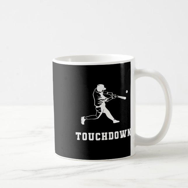 Mug Touchdown Baseball Humour Drôle Touchdown Baseball (Droite)
