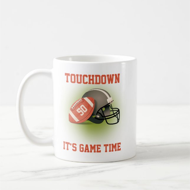 Mug Touchdown Cinquante Football Vintage 50e anniversa (Gauche)