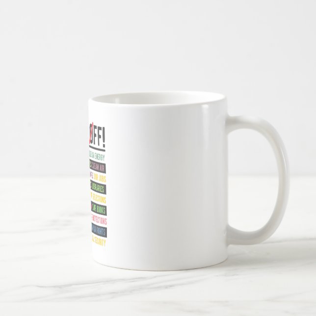 Mug Touche pas à Medicaid Medicare Sécurité sociale T (Droite)