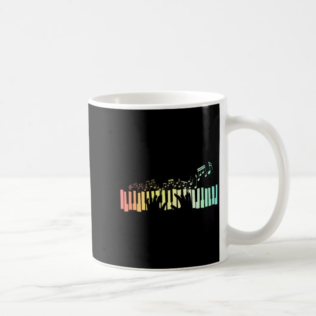 Mug Touches Clavier Anist Notes de Musique Ano  (Droite)