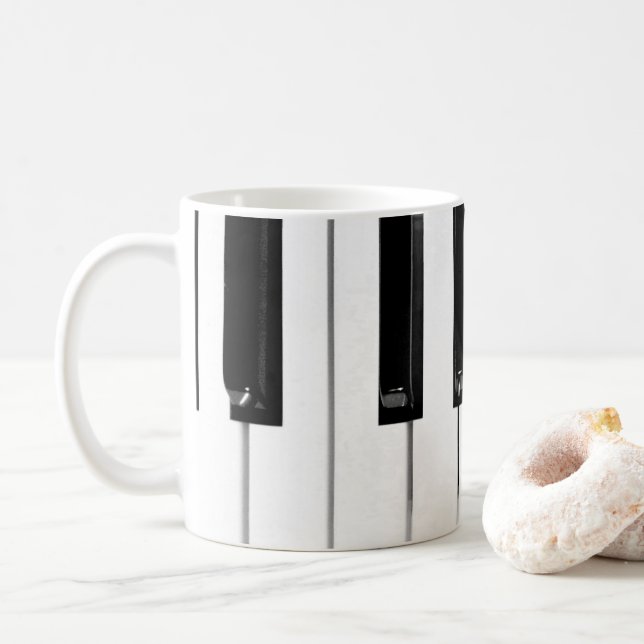 Mug Touches de clavier de piano (Avec donut)