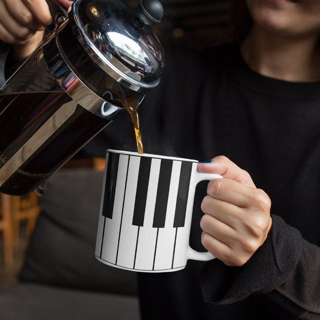 Mug Touches de piano à thème musical (coffee and piano)