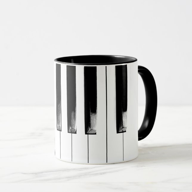 Mug Touches de piano anciennes (Devant droit)