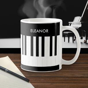 Mug Touches de piano Clavier Musique Instrument de mus