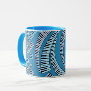 Mug Touches de piano courbes