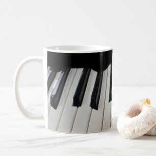 Mug Touches de piano déformées Deux tonalités