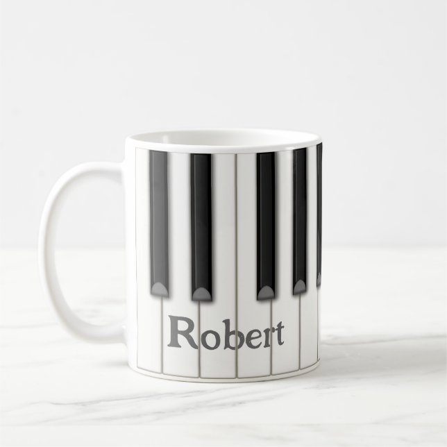 Mug Touches de piano personnalisable en 4 couleurs Mus (Gauche)