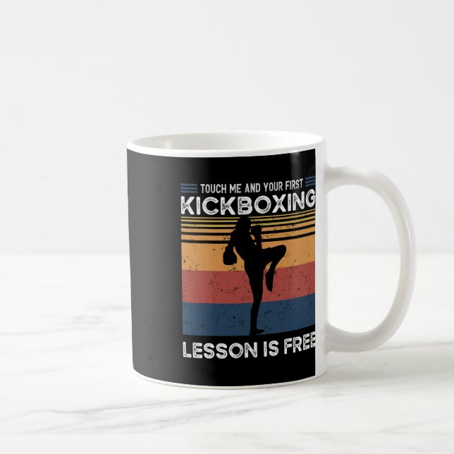 Mug Touchez-moi et votre premier cours de kickboxing e (Droite)