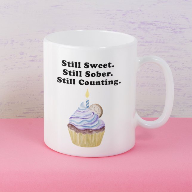 Mug Toujours doux. Toujours sobre. Toujours comptant.  (Créateur téléchargé)
