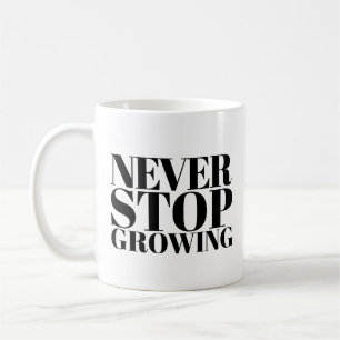 Mug Toujours Grandir Art de Typographie Serif Classiqu