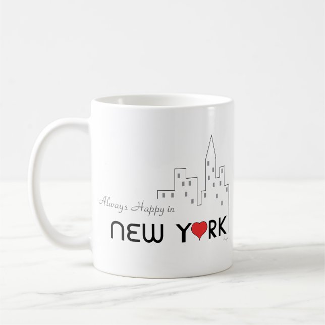 Mug Toujours heureux à New York (Gauche)