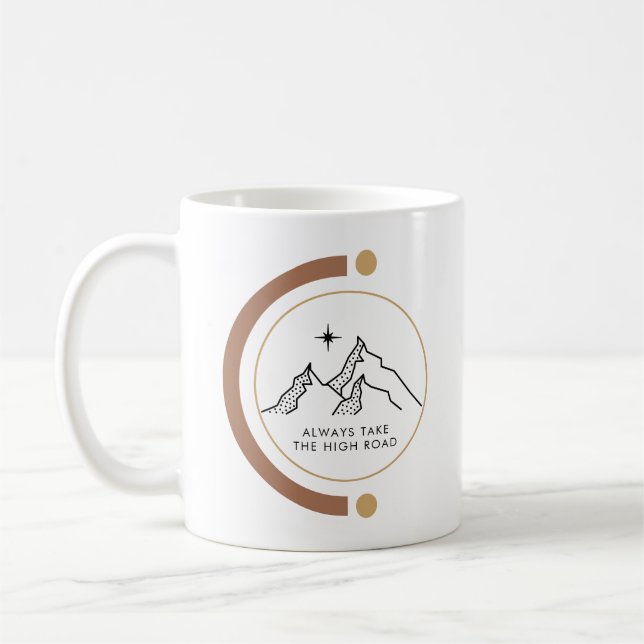 Mug Toujours prendre le devis de motivation de la rout (Gauche)
