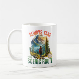 Mug Toujours suivre la route pittoresque