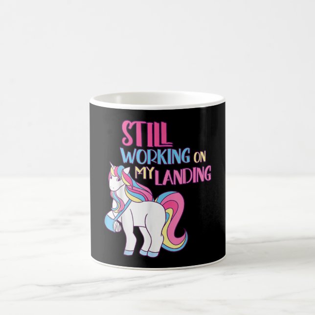 Mug Toujours Travailler Sur Mon Atterrissage Blessure  (Centre)