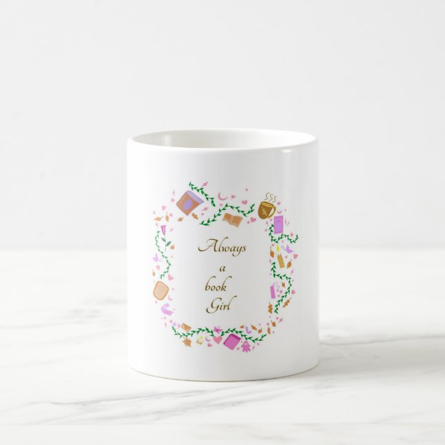 Mug Toujours une fille à livres (Centre)