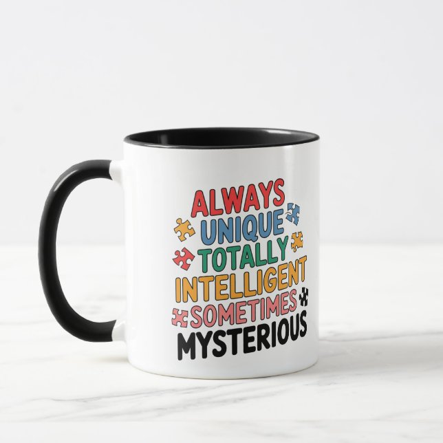 Mug Toujours Unique Totalement Intelligent Parfois (Gauche)